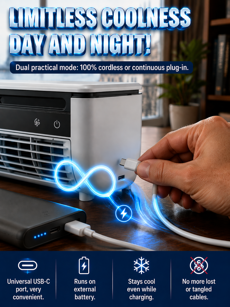 Powerful Airflow Semiconductor No-Drill Cooling Fan