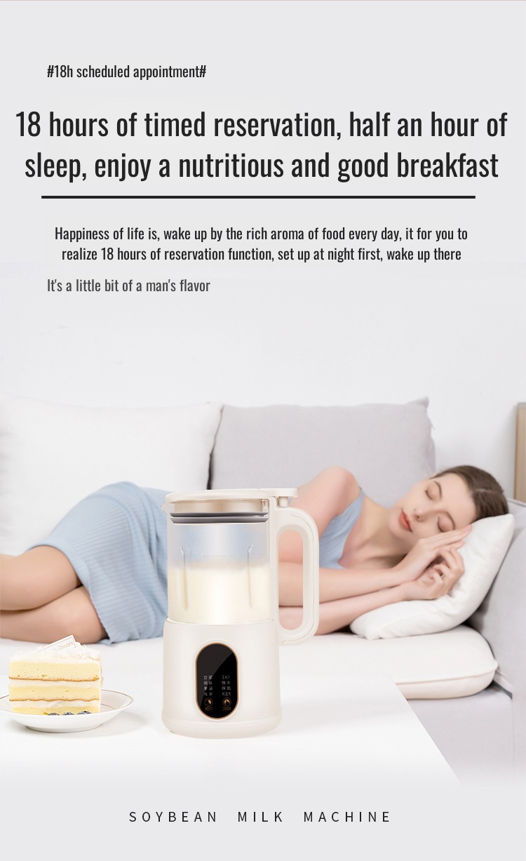 Healthy homemade drinks and supplements with soymilk machine