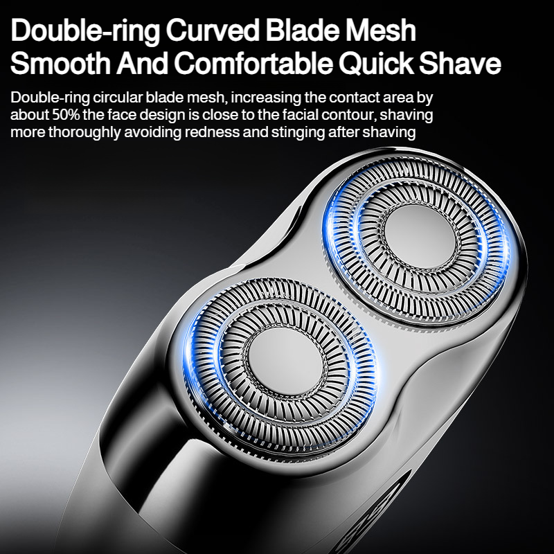 TypeC fast charging beard knife shaver Mini Compact Storage Portable IPX7 Waterproof Features Double
