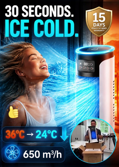 ❄️IFA Awarded Smart Portable Air Cooler, 4-in-1 Fast Cooling and Humidifying Purifier, No-Drill A+++ Energy Saving AC.