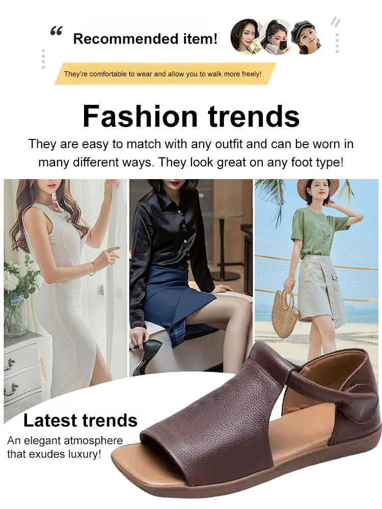 【Handmade leather sandals】Made of top-grade cowhide from Kobe, Japan, it is cooler and more comfortable than stepping on cool clouds！！