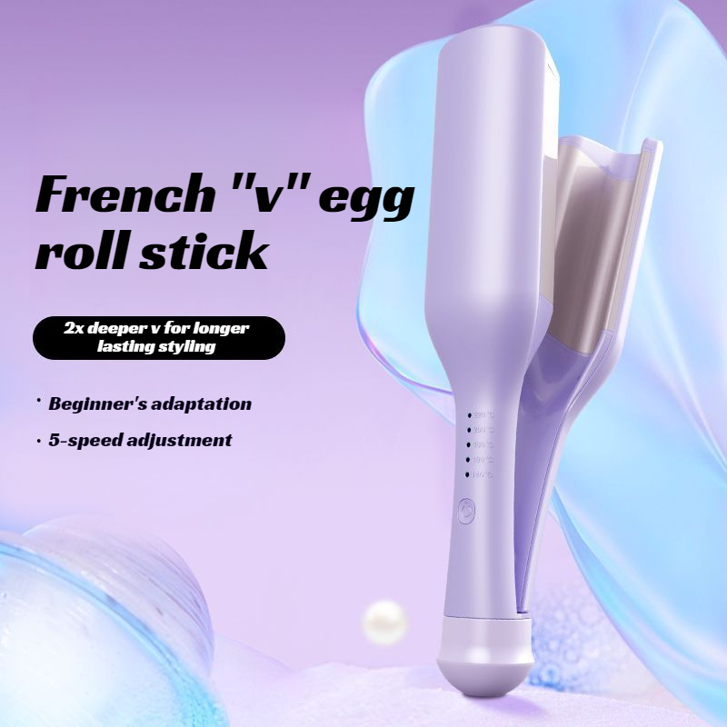 natural and shapely curling iron hair curler hydrated hair Deep V Egg Rolls 32MM Large Water Ripple 