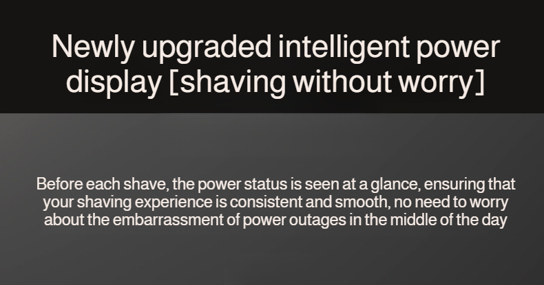 Ergonomic design men's portable shaver