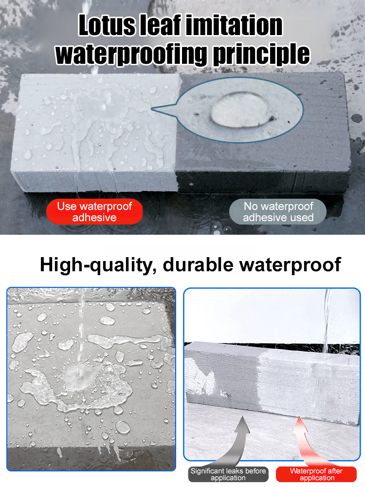 【Transparent Invisible Sealing Waterproof Glue】One bucket can clean 50 square meters! No leakage for 20 years!