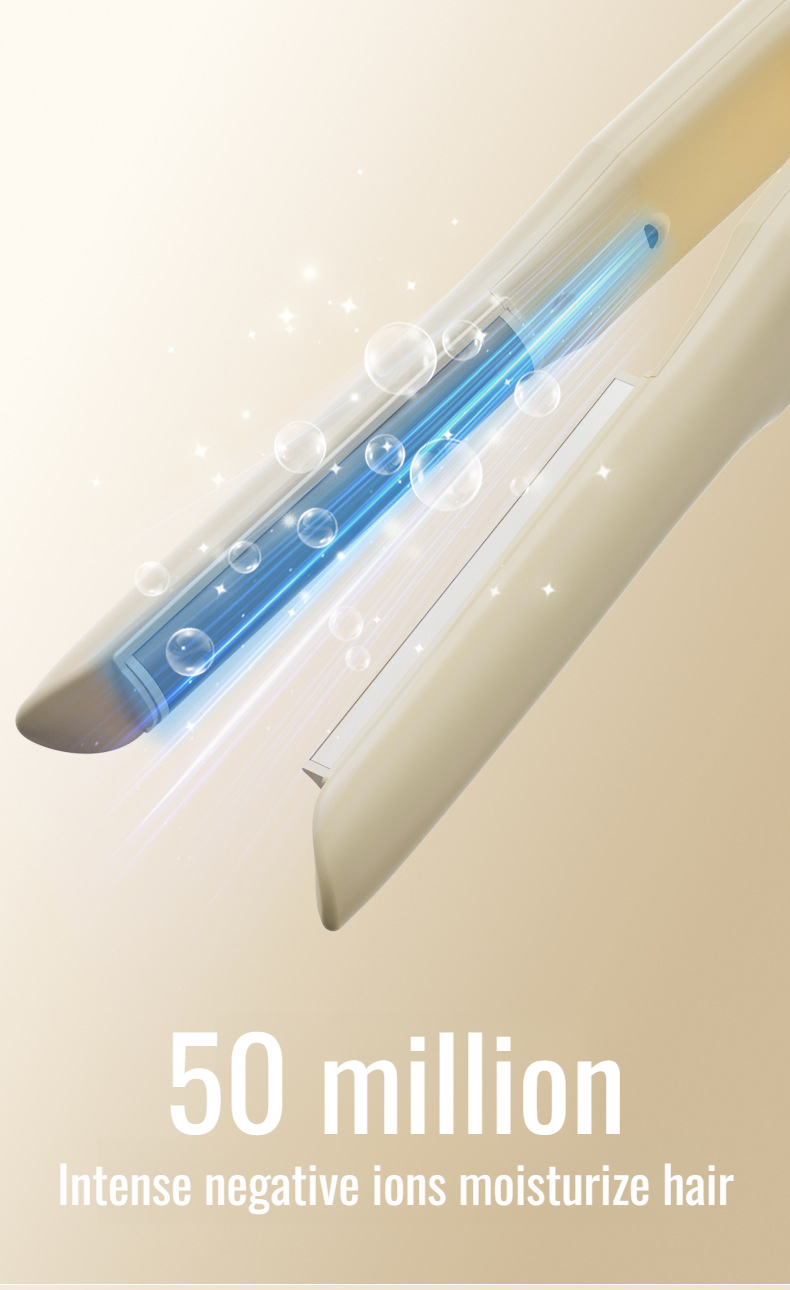 Modern curling iron with moisturizing hair care features