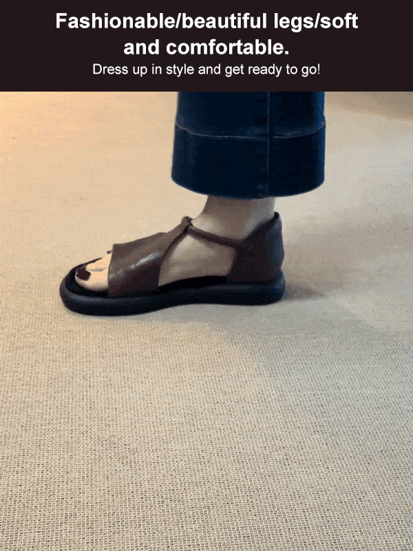 【Handmade leather sandals】Made of top-grade cowhide from Kobe, Japan, it is cooler and more comfortable than stepping on cool clouds！！