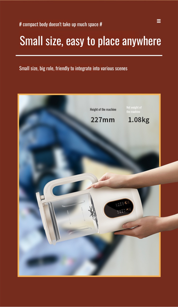 Powerful kitchen appliance for soymilk and juice