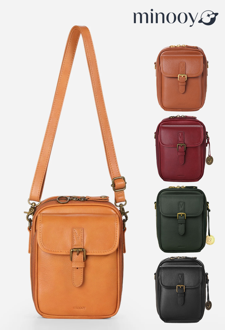 French Heritage Leather Shoulder Bag:Genuine First-Layer Cowhide Crossbody Bag✨RFID Anti-Theft & Ultra-Spacious⚡ Anniversary Flash Sale!