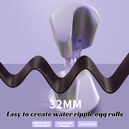 natural and shapely curling iron hair curler hydrated hair Deep V Egg Rolls 32MM Large Water Ripple 