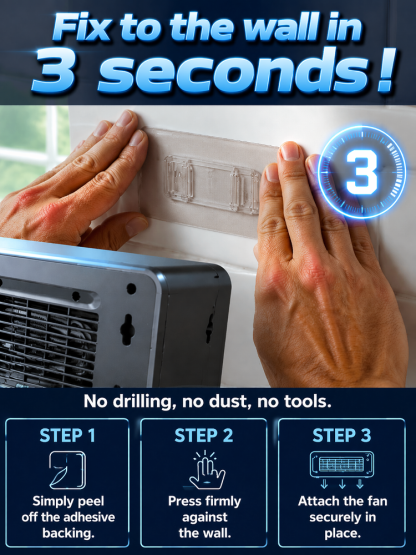 Powerful Airflow Semiconductor No-Drill Cooling Fan