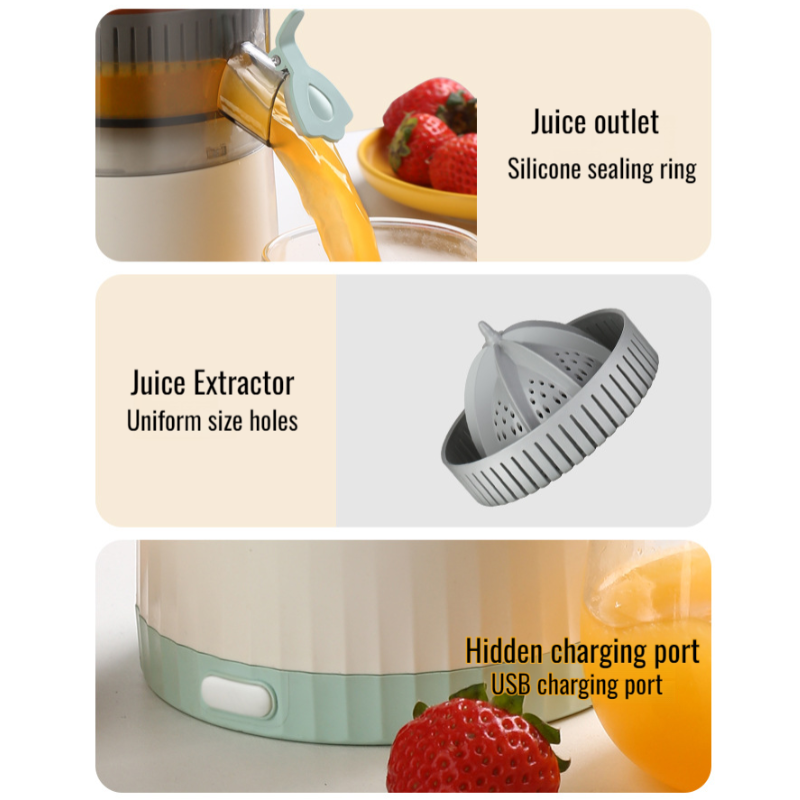 Wireless electric juicer portable usb charging small juicer fruit orange juice separation juicer