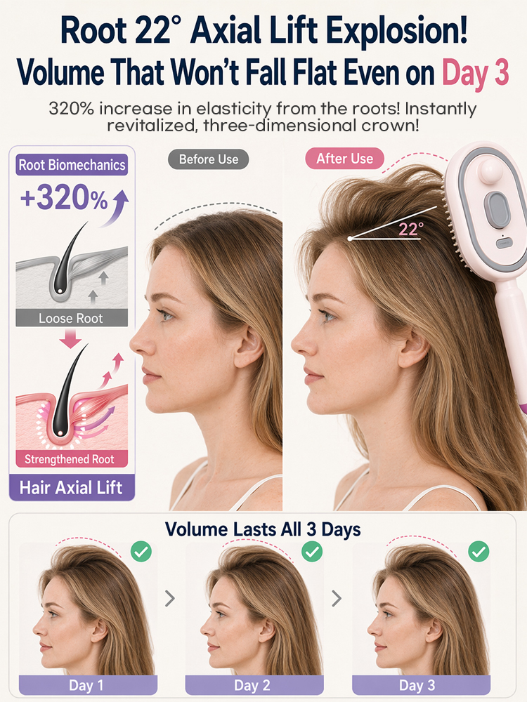 Smart-Mist Massagekamm | 3-in-1 Kopfhaut-Spa und Serum-Diffusor | Dermatest-Geprüft für Haarvitalität❤️