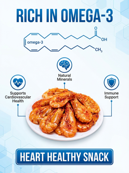 【Buy 1 Get 1 Free】 Ready-to-Eat Crispy Shrimp Snack ❤ Non-Fried& Low Calorie