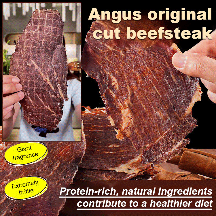 【Buy One Get One Free】Ready-to-Eat Crispy Savory Beef Jerky ❤ No Additives, Low-Calorie