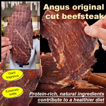 【Buy One Get One Free】Ready-to-Eat Crispy Savory Beef Jerky ❤ No Additives, Low-Calorie