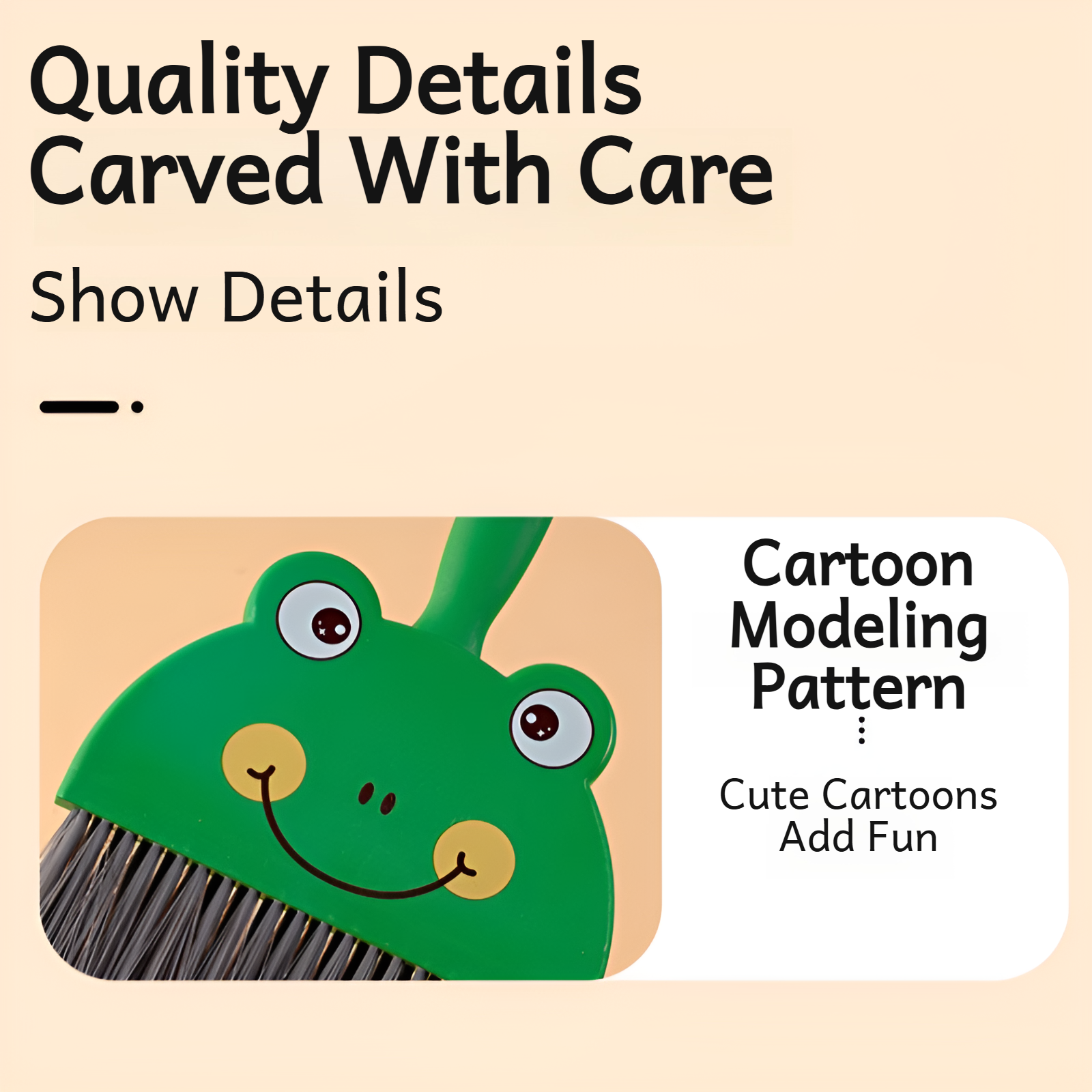 Durable mini broom and dustpan for students