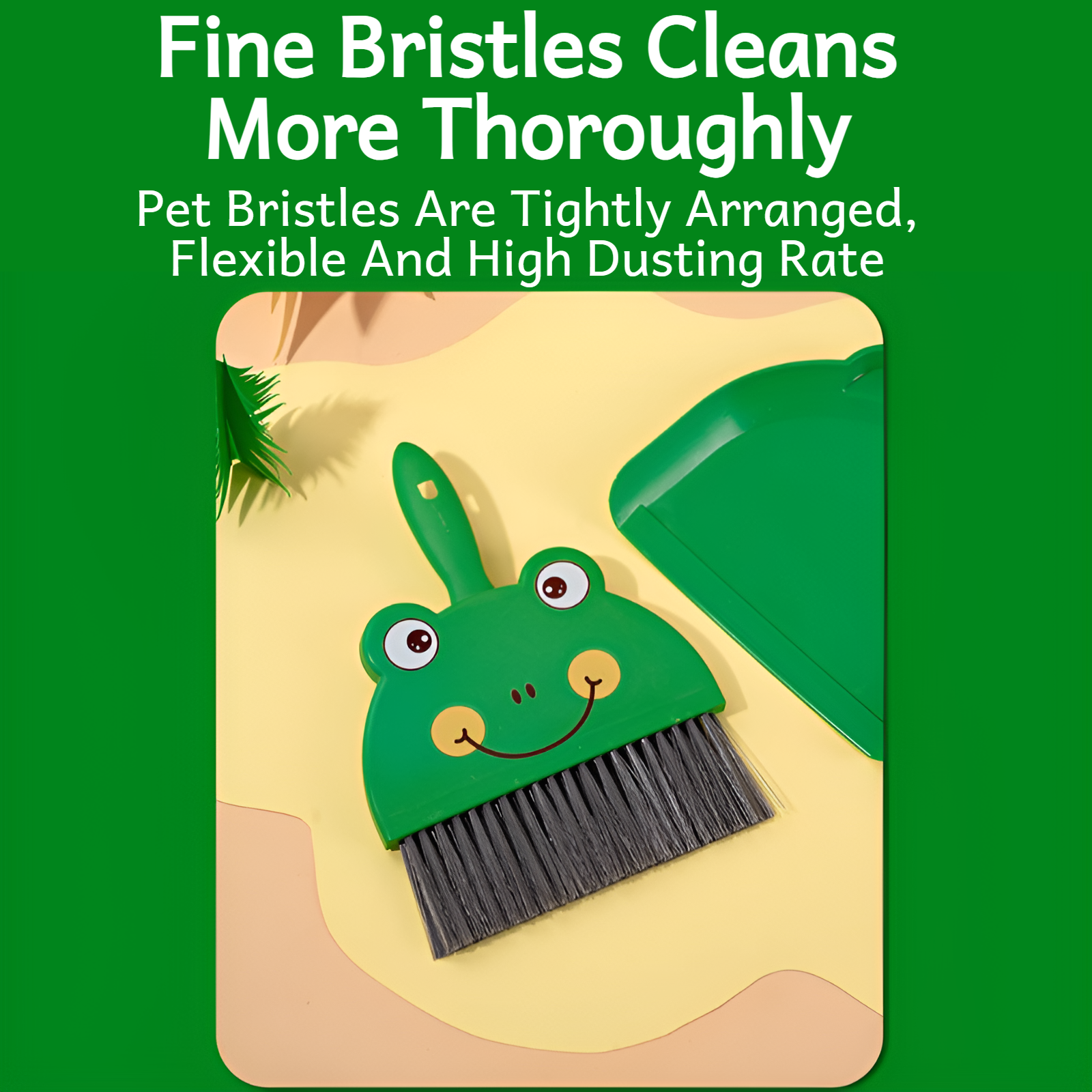 Small desktop cleaning tool with cute cartoon design