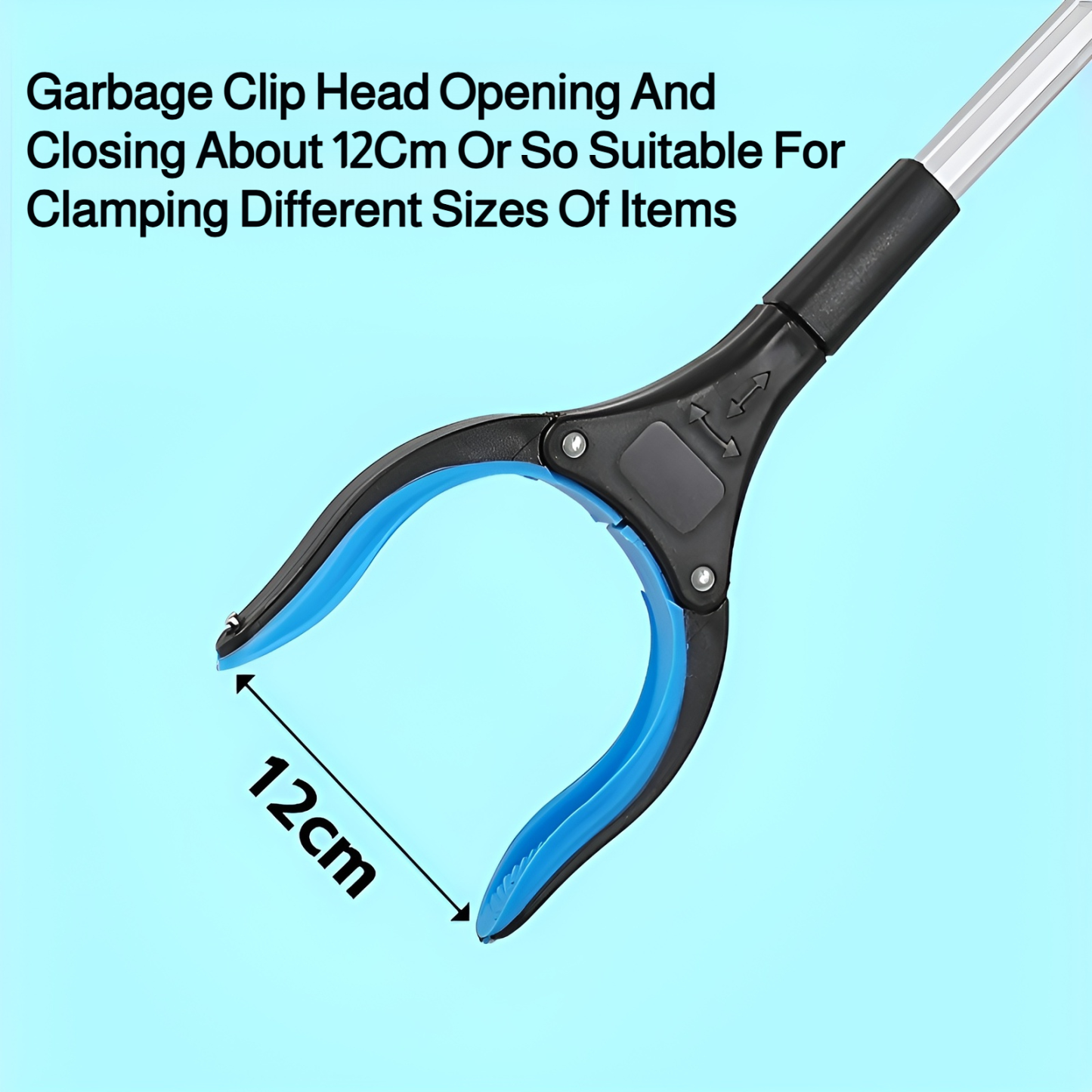 Foldable garbage clamp thickened aluminum alloy garbage picking sanitation clamp picking up objects 