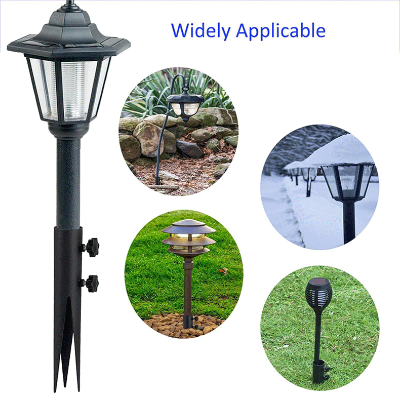 Solar light ground nail metal outdoor adjustable suitable