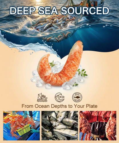 Giant Low-Fat Shrimp, Cod, and Crab Sticks