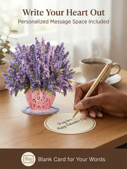 Eternal Flowers for Your Loved One ❤ 3D Cherry Blossom Bouquet Pop-up Card