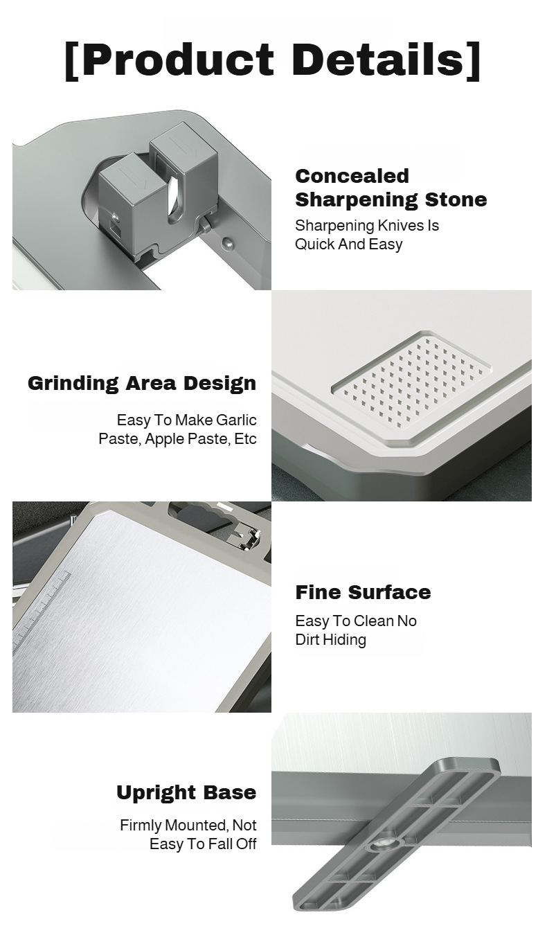 premium 304 stainless steel cutting board for home use