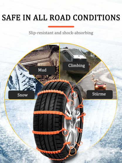 【Stops Instantly Even on Ice】TheSnow Chain That Truly "Grips"