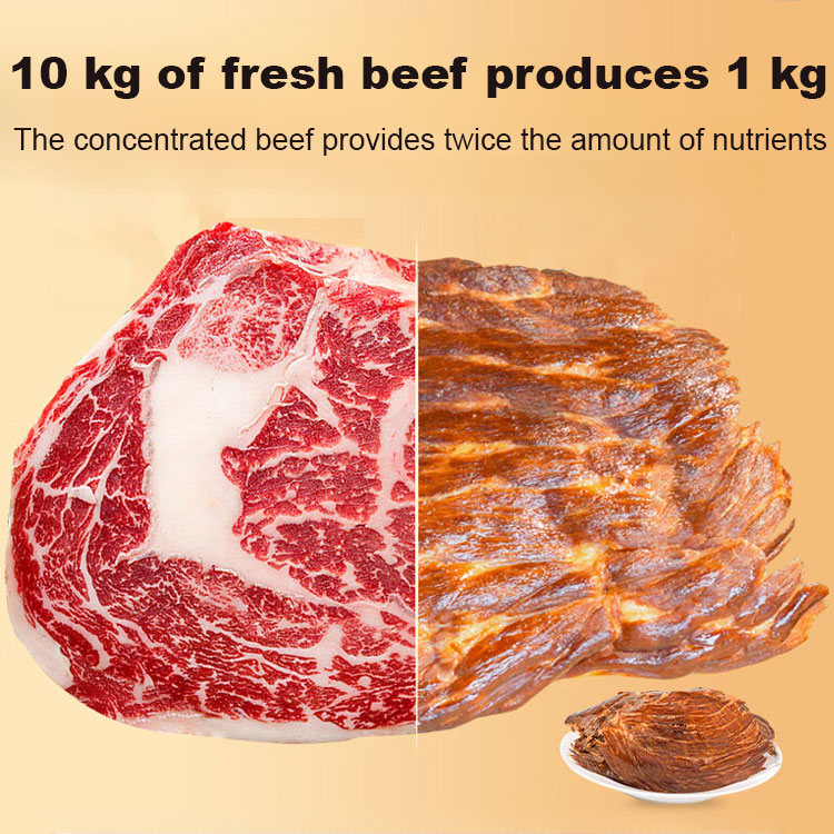 【Buy One Get One Free】Ready-to-Eat Crispy Savory Beef Jerky ❤ No Additives, Low-Calorie