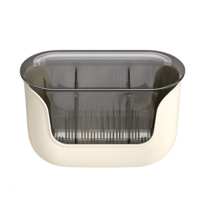 Chopstick tube storage box kitchen countertop spoon tableware drain rack divided chopstick cage tabl