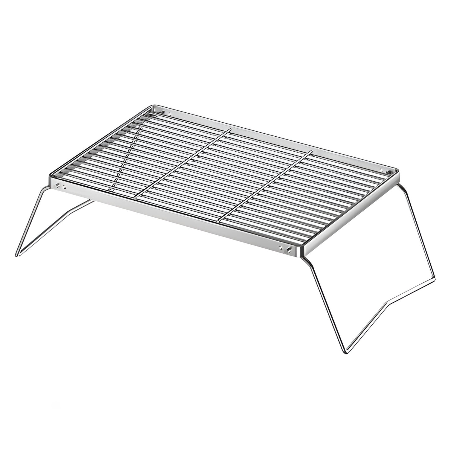Outdoor portable grill folding stainless steel stove stand mini pot rack picnic grill 