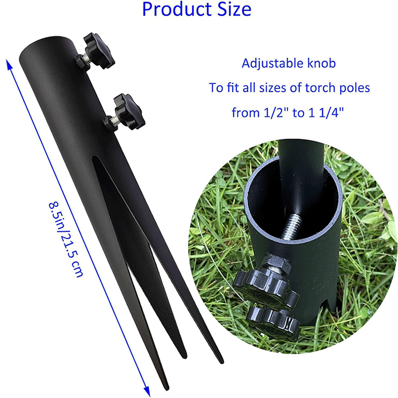 Waterproof solar light ground nail for outdoor landscaping