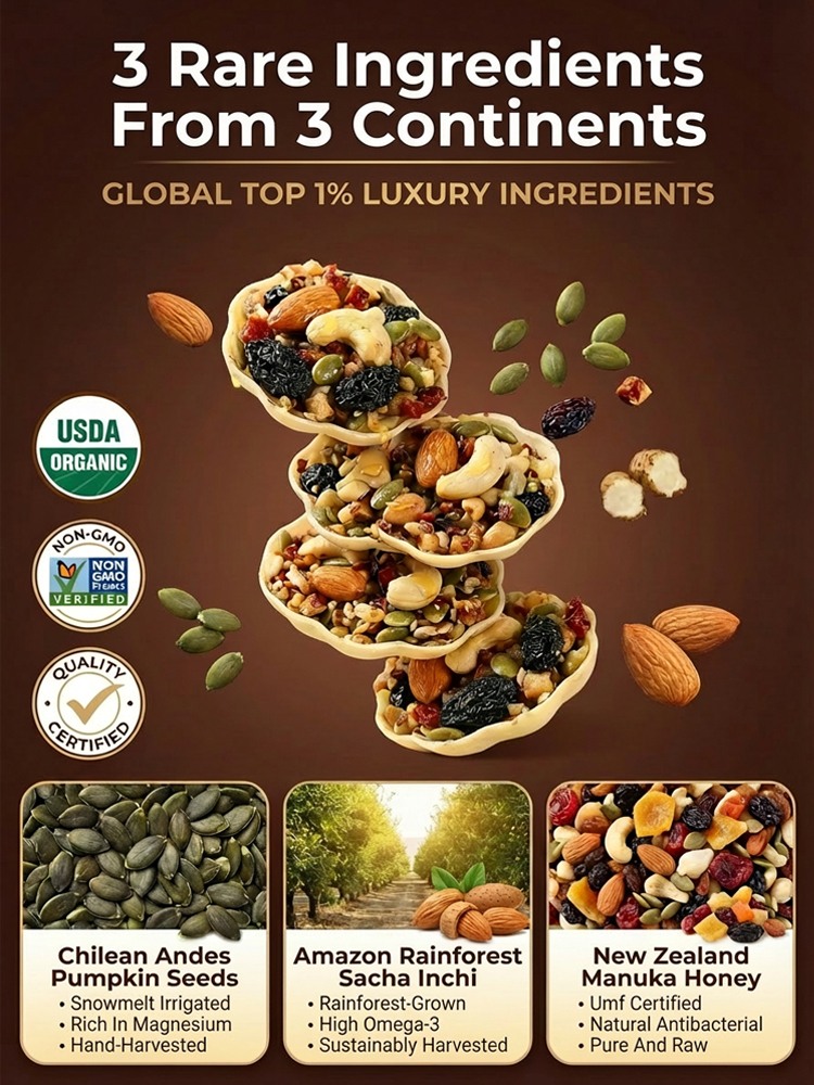 Daily Healthy Eight-Treasure Nut Tart ❤ Triple-layer crispy, low-fat and low-calorie