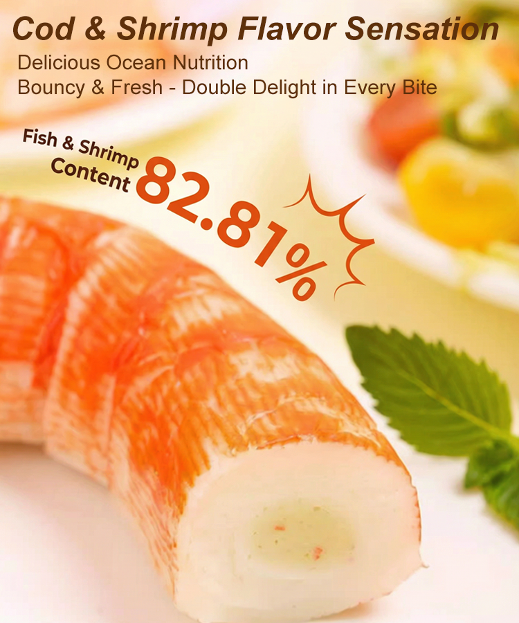 Giant Low-Fat Shrimp, Cod, and Crab Sticks