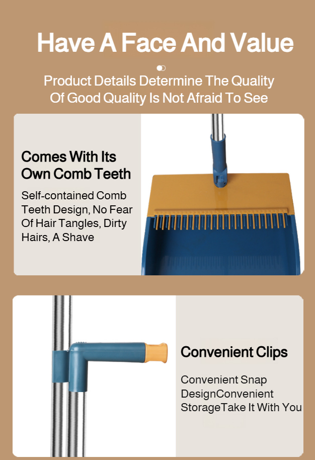 Broom and dustpan set for efficient floor cleaning