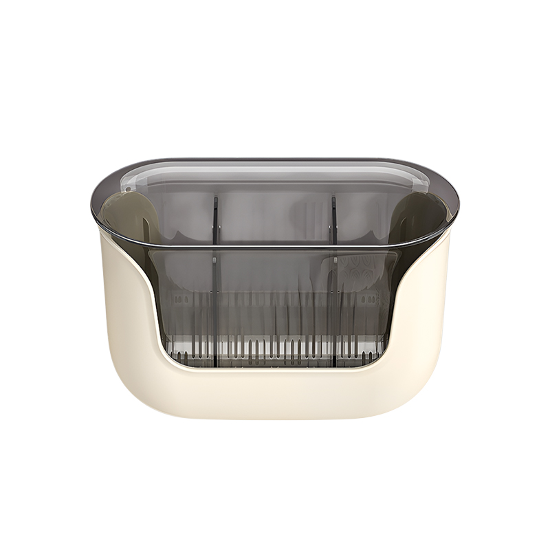 Chopstick tube storage box kitchen countertop spoon tableware drain rack divided chopstick cage tabl