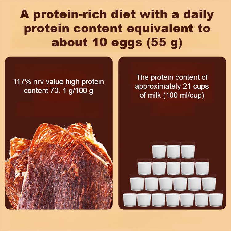 【Buy One Get One Free】Ready-to-Eat Crispy Savory Beef Jerky ❤ No Additives, Low-Calorie