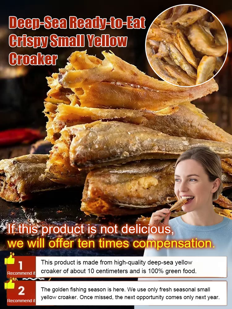 High-protein deep-sea ready-to-eat crispy small yellowfish