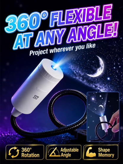 Starry Sky Projection Night Light|360° Rotation | 10 Light Modes | Timer Auto-Off | Sleep Aid 🌌