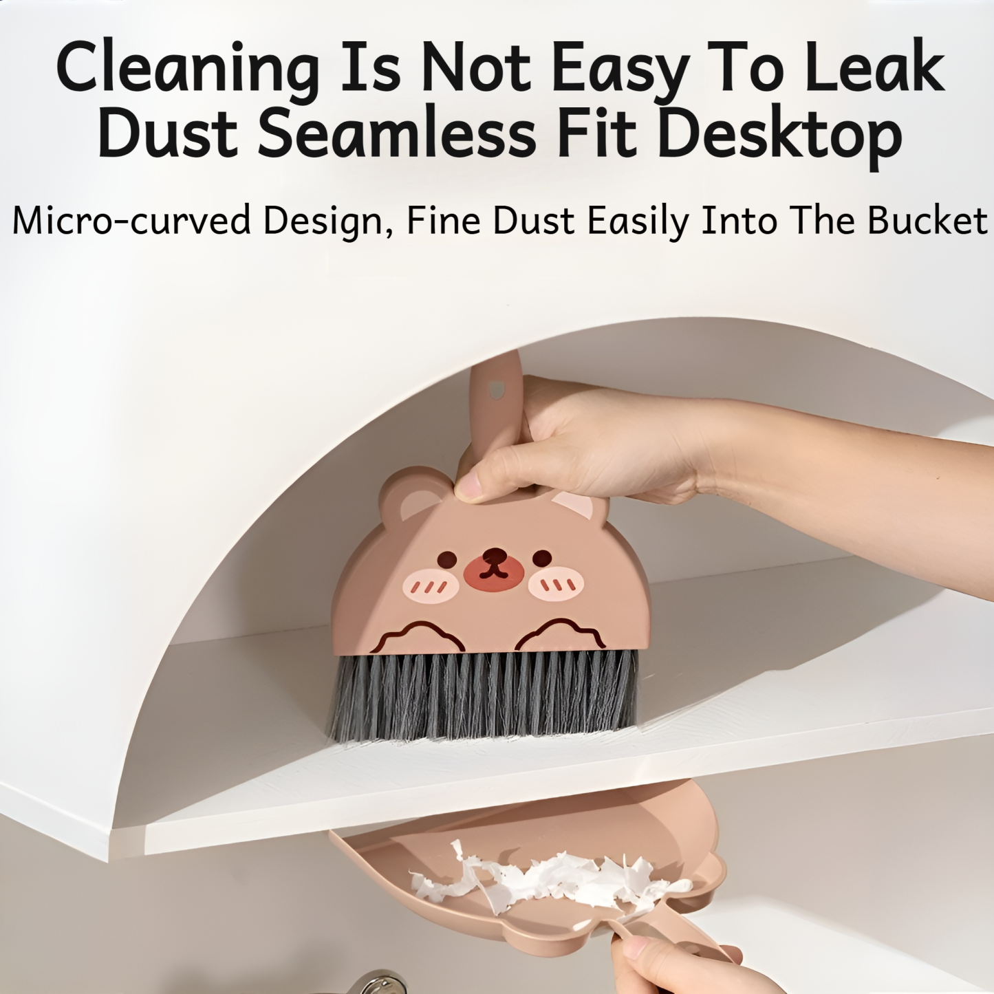 Cartoon desktop mini broom set broom tool children primary school students dustpan combination small