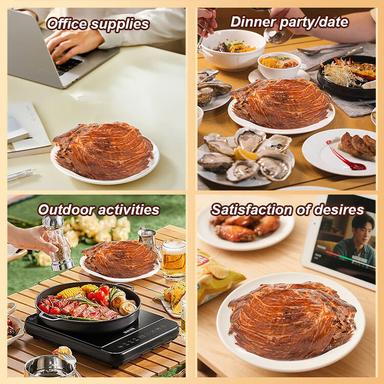 【Buy One Get One Free】Ready-to-Eat Crispy Savory Beef Jerky ❤ No Additives, Low-Calorie