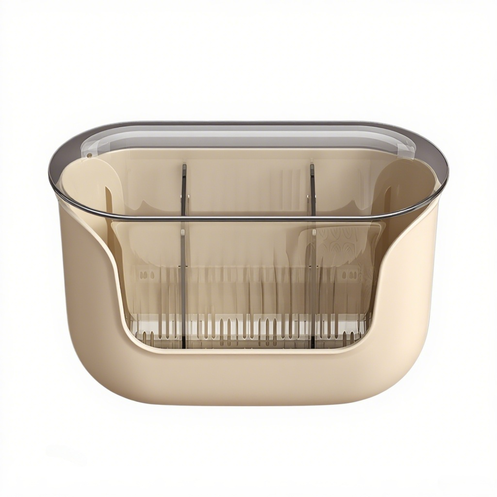Chopstick tube storage box kitchen countertop spoon tableware drain rack divided chopstick cage tabl