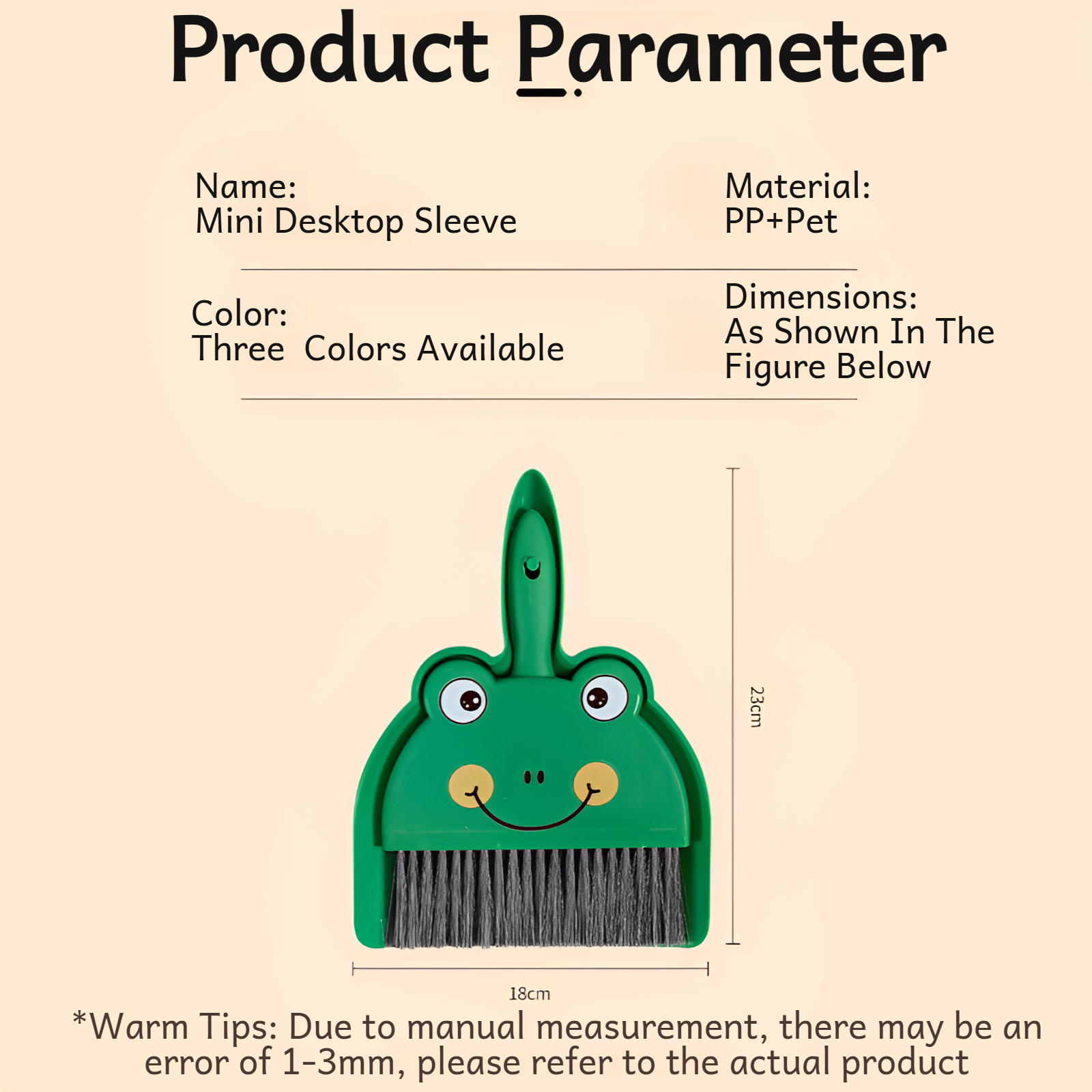 Cartoon desktop mini broom set broom tool children primary school students dustpan combination small