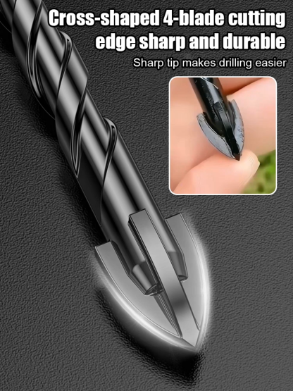【Drill Through Anything Fast】 Industrial Tungsten Cross Bit Set
