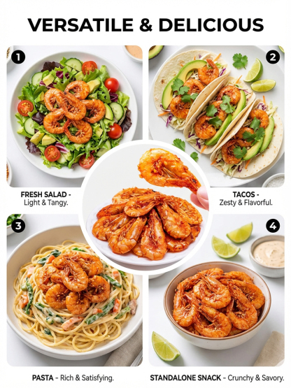 【Buy 1 Get 1 Free】 Ready-to-Eat Crispy Shrimp Snack ❤ Non-Fried& Low Calorie