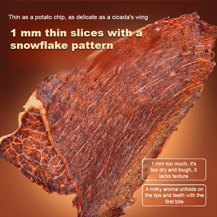 【Buy One Get One Free】Ready-to-Eat Crispy Savory Beef Jerky ❤ No Additives, Low-Calorie