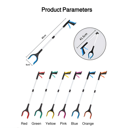 Foldable garbage clamp thickened aluminum alloy garbage picking sanitation clamp picking up objects 