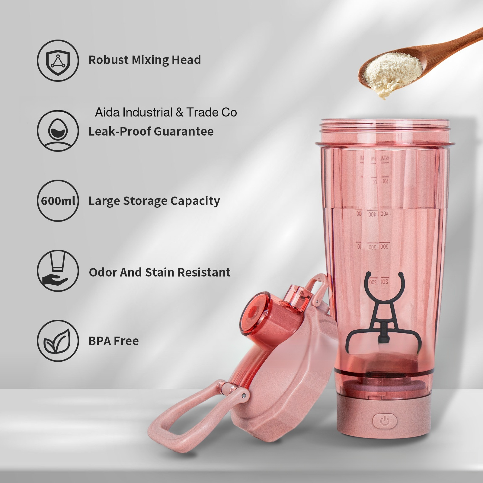 Electric Blender Cup Blender Cup Convenient Sports Fitness Strong Power Washable Safer