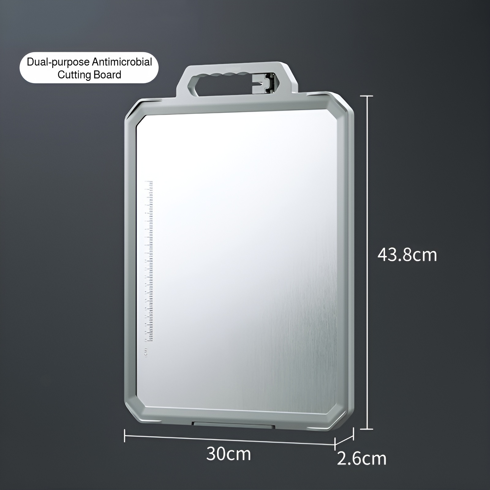 304 stainless steel food grade cutting board antibacterial and mildew proof household cutting board 