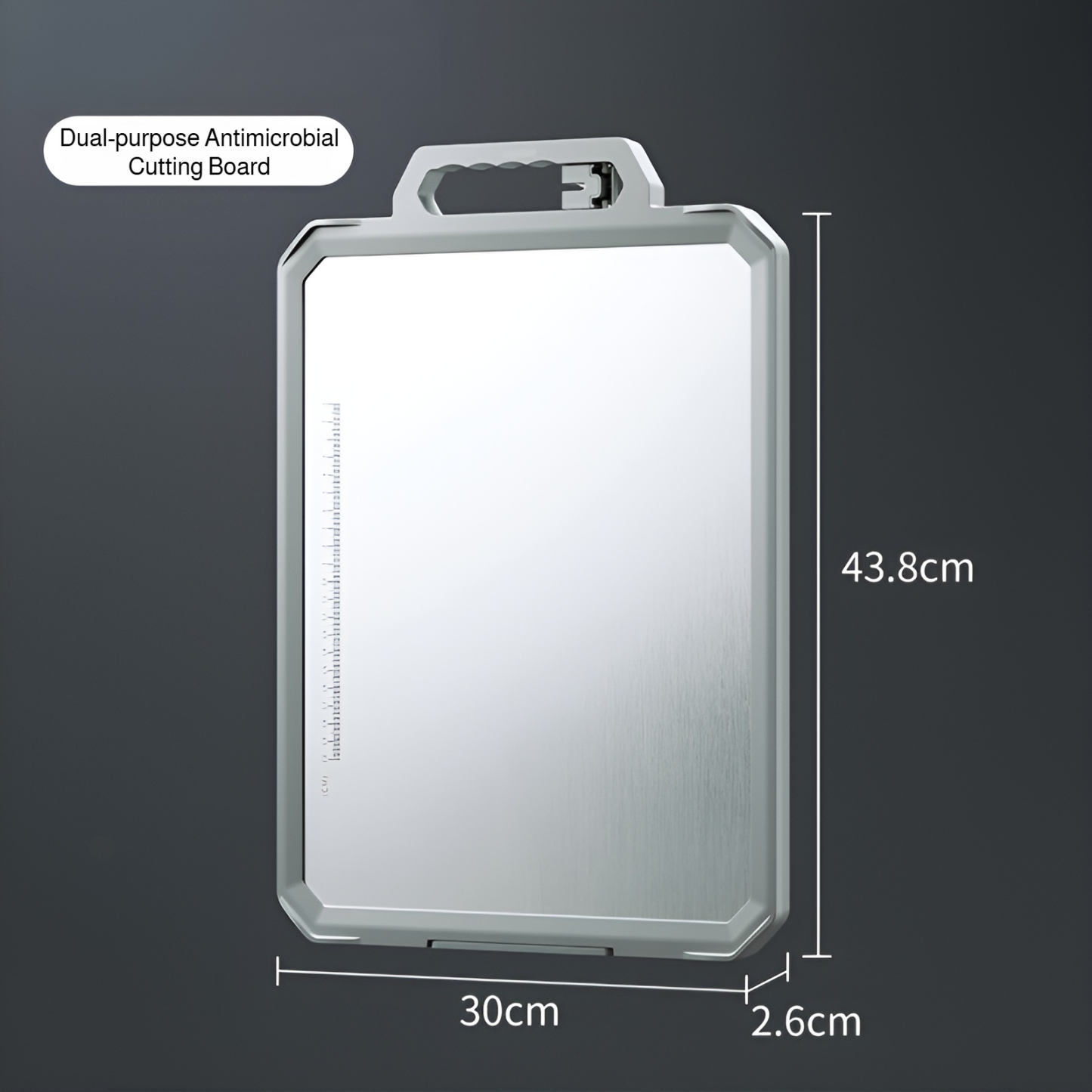 304 stainless steel food grade cutting board antibacterial and mildew proof household cutting board 