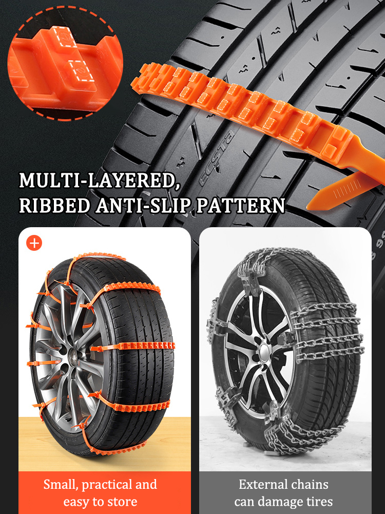 【Stops Instantly Even on Ice】TheSnow Chain That Truly "Grips"